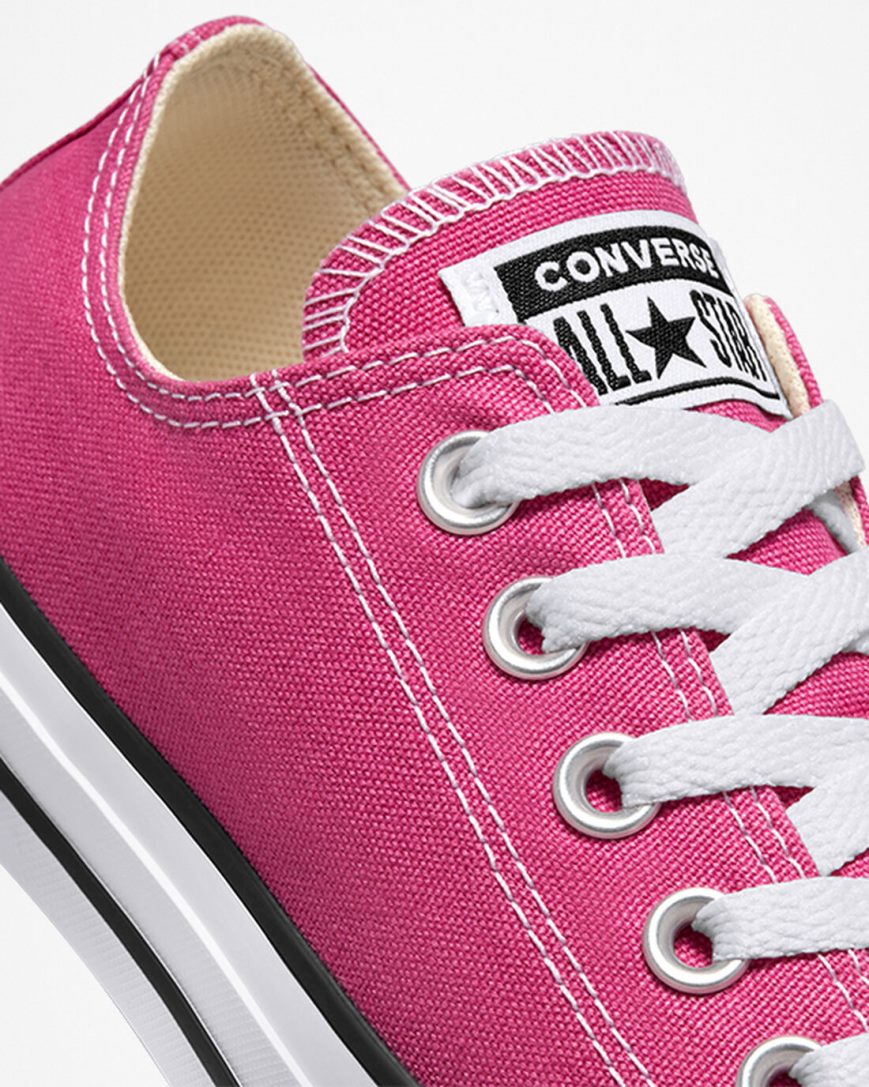 Dámské Boty Nízké Converse Chuck Taylor All Star Seasonal Color Fuchsie Bílé Černé | CZ AIFH19